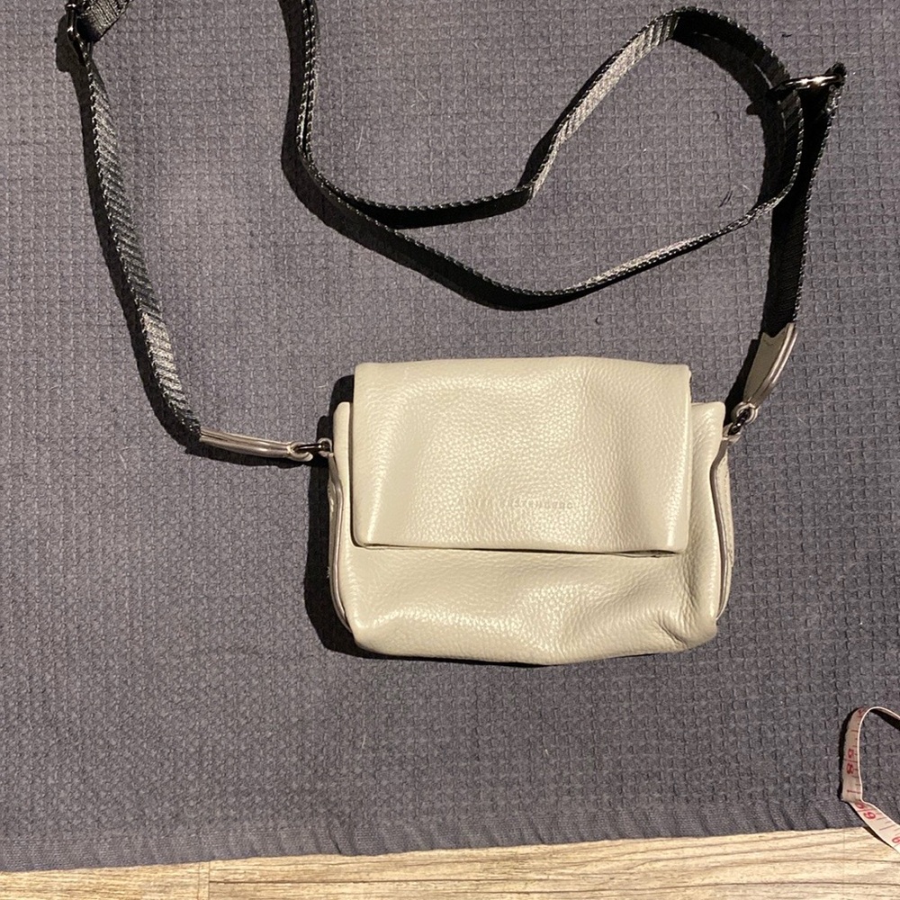 Aimee Kestenberg Cream Crossbody Bag with Minimalist Design